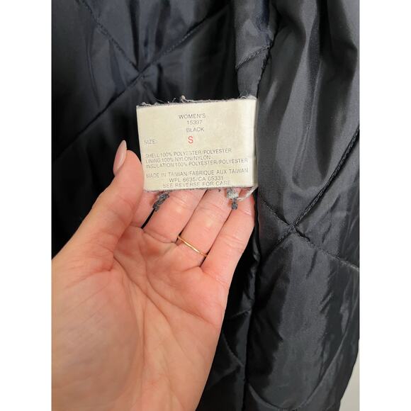 Woolrich Vintage Black Extra Long Parka Jacket w/ Detatchable Fur In Black - Picture 13 of 16